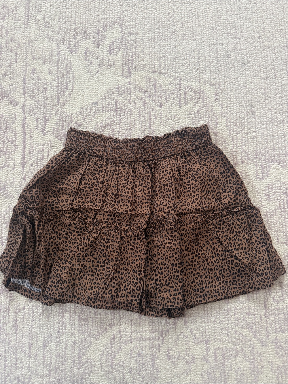 GAP Kids Brown Leopard Print Skort